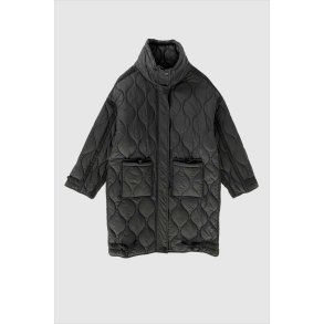 Alba quilted coat WithBlack, black
