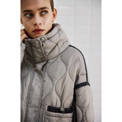 Alba quilted jacket WithBlack, grey sand