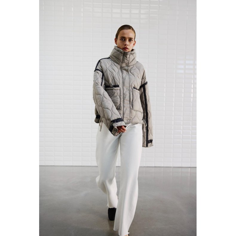 Alba quilted jacket WithBlack, grey sand