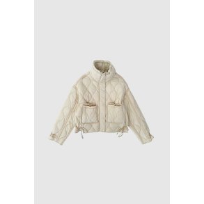 Alba quilted jacket WithBlack, rainy day