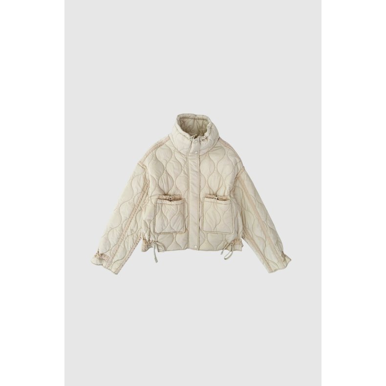 Alba quilted jacket WithBlack, rainy day