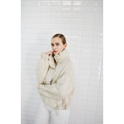 Alba quilted jacket WithBlack, rainy day