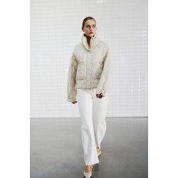 Alba quilted jacket WithBlack, rainy day