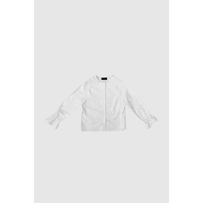 Marit Ls shirt WithBlack, white
