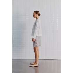 Marit Ls shirt WithBlack, white