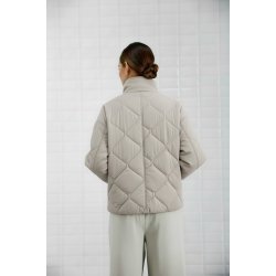 Veda quilted jacket WithBlack, silver lining