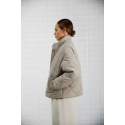 Veda quilted jacket WithBlack, silver lining