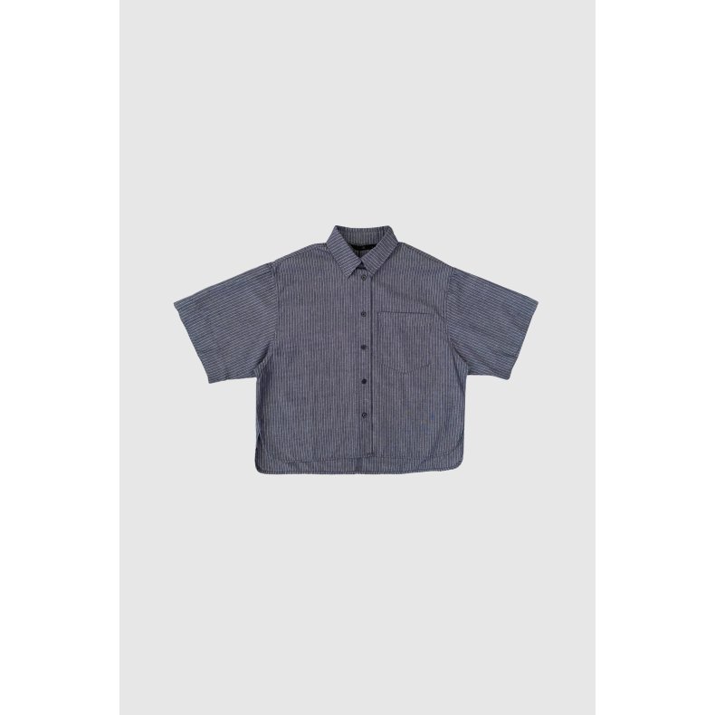 WithBlack Willow blue SS shirt, navy stripe