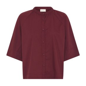 Abu Dhabi 3/4 short shirt Frau, red mahogany
