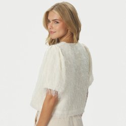 Aisa frilly blouse Neo Noir, creme