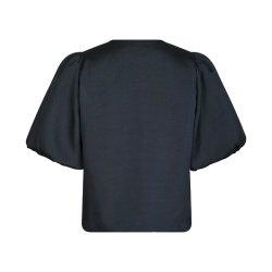 Asia dull satin blouse Neo Noir, navy