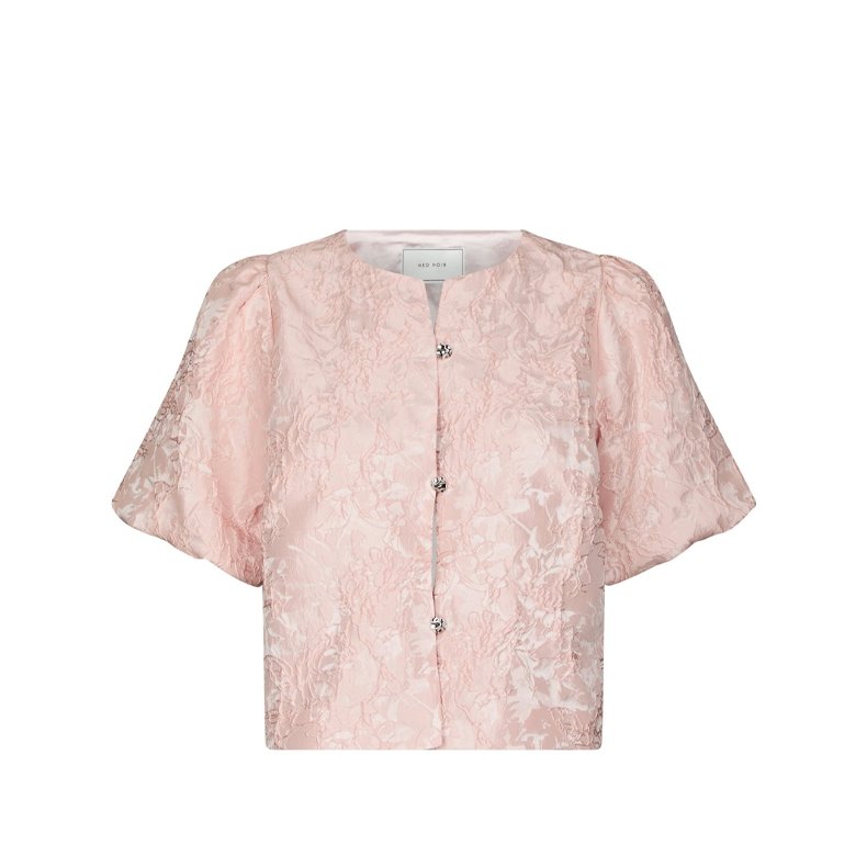 Aisa soft brocade blouse Neo Noir, light pink