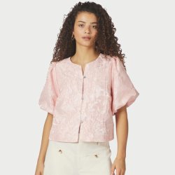 Aisa soft brocade blouse Neo Noir, light pink