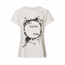 Ambla eclipsed print t-shirt Rabens Saloner, chalk
