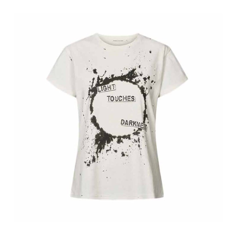 Ambla eclipsed print t-shirt Rabens Saloner, chalk