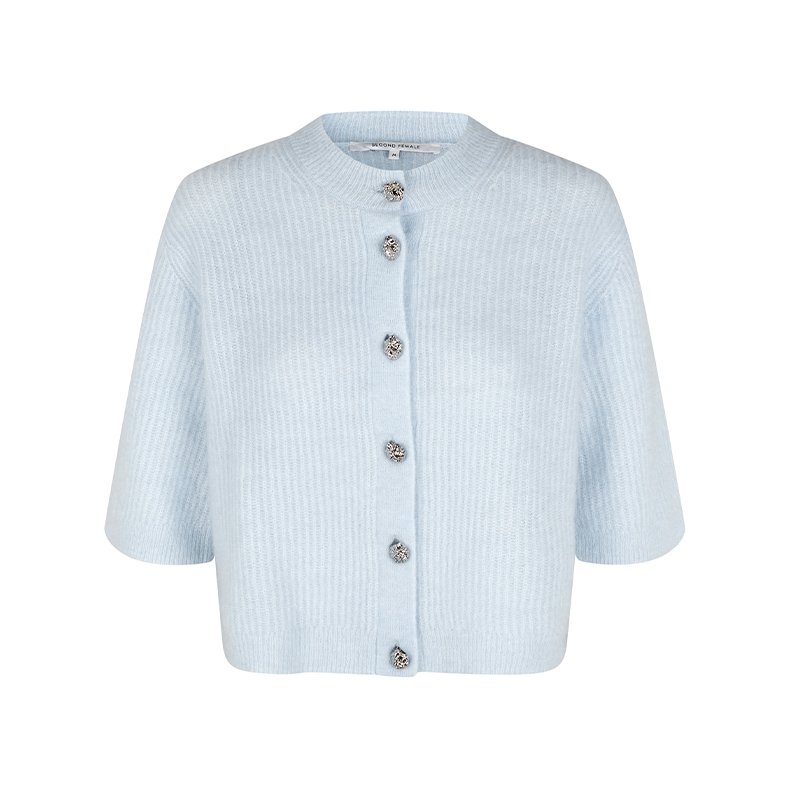 Andria knit cardigan Second Female, skywriting