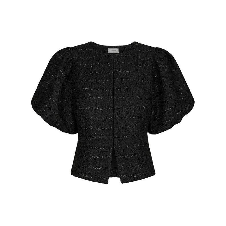 Anela boucle blouse Neo Noir, black