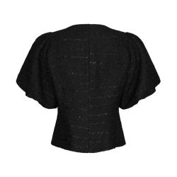 Anela boucle blouse Neo Noir, black