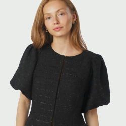 Anela boucle blouse Neo Noir, black