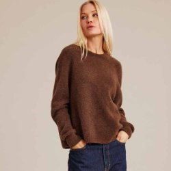 Anika strik Sibin Linnebjerg, brown