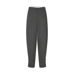 Anjou trousers Second Female, dark grey melange