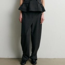 Anjou trousers Second Female, dark grey melange