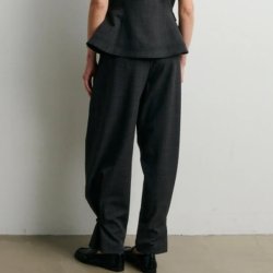 Anjou trousers Second Female, dark grey melange