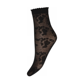 Flower sock 20den Hype the Detail, black