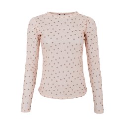 Annie mesh blouse Black Colour, powder dot