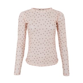 Annie mesh blouse Black Colour, powder dot