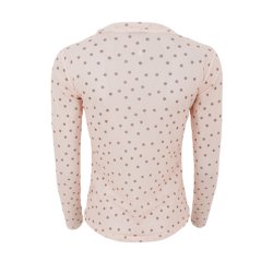 Annie mesh blouse Black Colour, powder dot