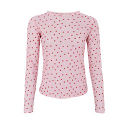 Annie mesh blouse Black Colour, rose dot