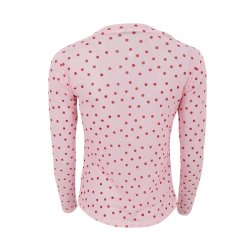 Annie mesh blouse Black Colour, rose dot