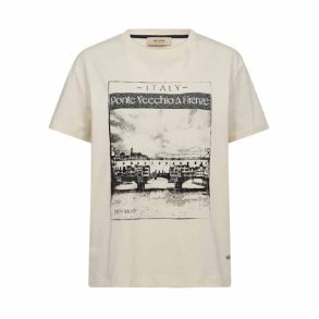 Ansie o-ss tee Mos Mosh, ecru