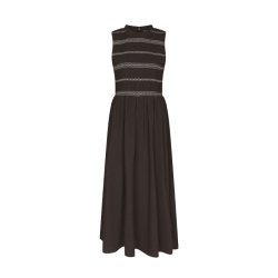 Atika deco smock dress Neo Noir, dark brown