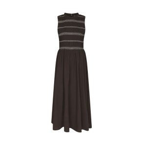 Atika deco smock dress Neo Noir, dark brown