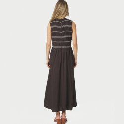 Atika deco smock dress Neo Noir, dark brown