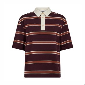Augustacc stripe polo tee Co'couture, winered