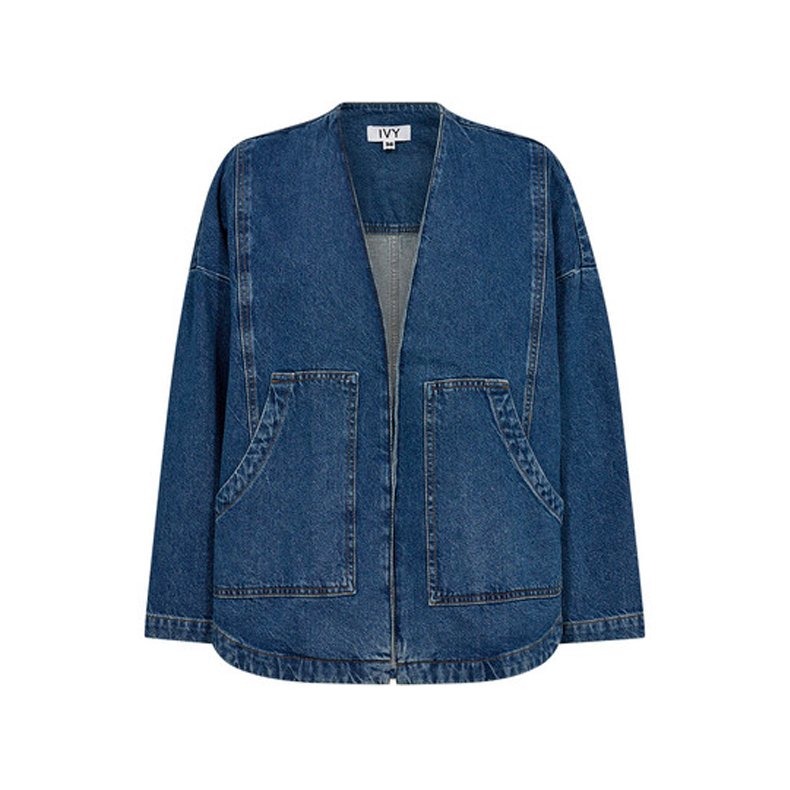 Augusta denim jacket wash jaca Ivy Copenhagen, denim blue