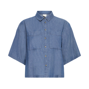 Aurora shirt ICHI, washed medium blue