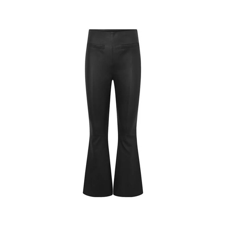 Ava pants rw full length flare leg Depeche, black (nero)
