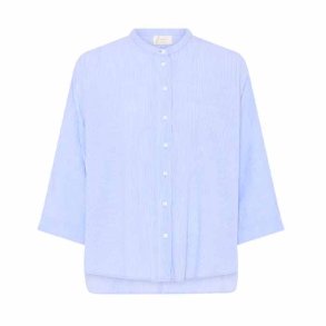 Seoul short shirt Frau, baby lavender stripe