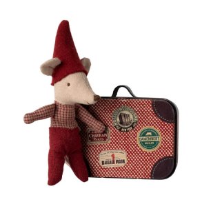 Julemus Maileg, baby i kuffert