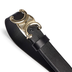 Depeche Jeans belt, black/gold