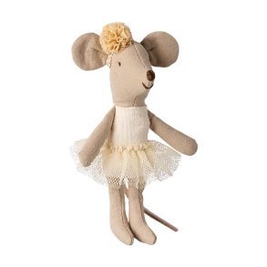 Ballerina mus lillesster Maileg, off white