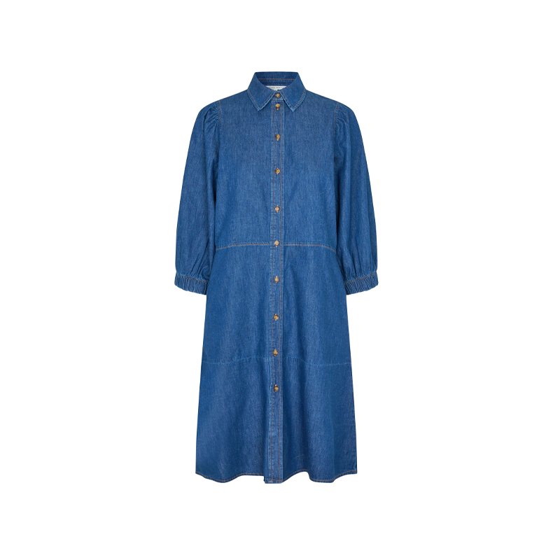 Ballotine shirt dress Second Female, denim blue