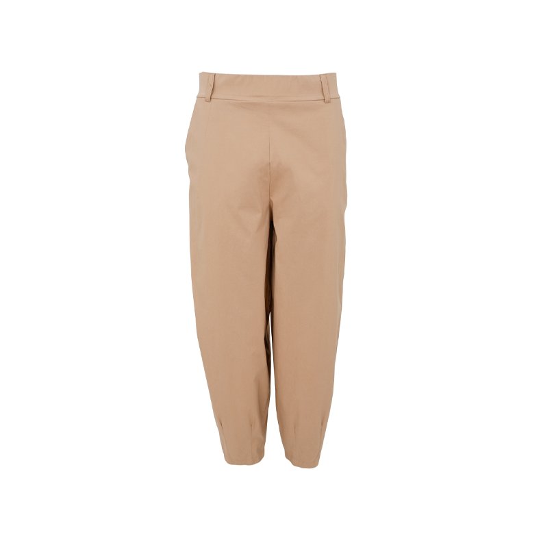 Beate barrel pant Black Colour, latte