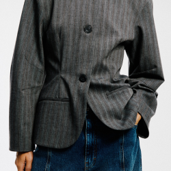 Baum und Pferdgarten Botilda jacket, grey stripes