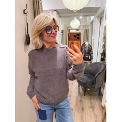 Rumi darling knit Mos Mosh Heyanno, grey melange