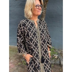 Tabita dress Wauw, black and beige